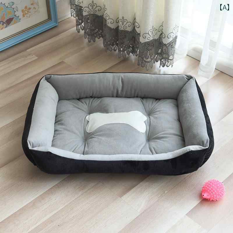 ペットベッド 犬 猫 ペットハウス 夏冬兼用 通年用 クッションマット 小型犬 中型...