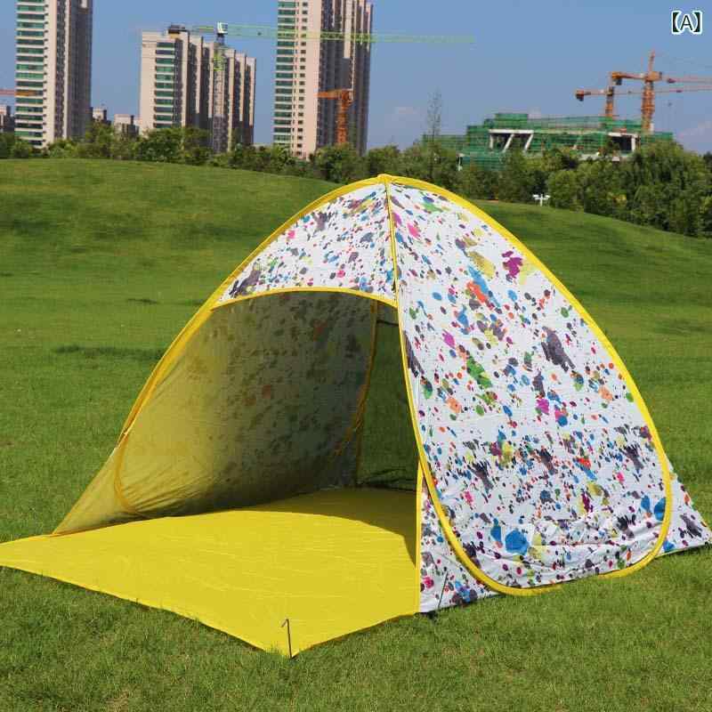 テント アウトドア ワンタッチ 設営簡単 遮光 日よけ キャンプ ビーチ 公園 野外 フェス 収納袋付き 軽量 持ち運び便利 UVカット 撥水加工 通気性抜群 ファミリー ソロキャンプ バーベキュー 海水浴 庭あそび 頑丈 組み立て不要 テント