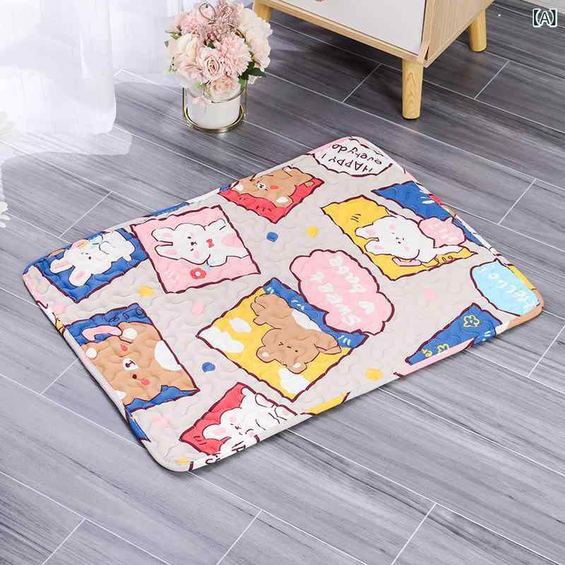 ペットマット 犬用 猫用 ペットベッド オールシーズン通用 クッション ペット用寝具 洗える 滑り止め 柔らかい 厚手 寒さ対策 快適寝心地 小型犬 中型犬 大型犬 室内用 ペット用品 休憩スペース ペットマット