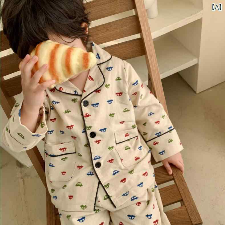Rakuten - パジャマ キッズ 上下セット 長袖 綿混 ルームウェア 男の子 女の子 子供服 セットアップ 春秋冬 部屋着 寝巻き 柔らかい 肌触り 吸湿性 通気性 キッズパジャマ 前開き 前ボタン 快適睡眠をサポートする機能性 子供用パジャマ