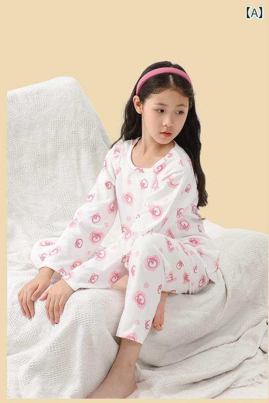 パジャマ キッズ セットアップ 綿混 長袖 上下セット ラウンドネック 秋冬用 ルームウェア 男の子 女の子 部屋着 寝巻き 柔らか素材 保温性 子供服 通気性 洗い替えに便利 お着替えしやすい お泊り用