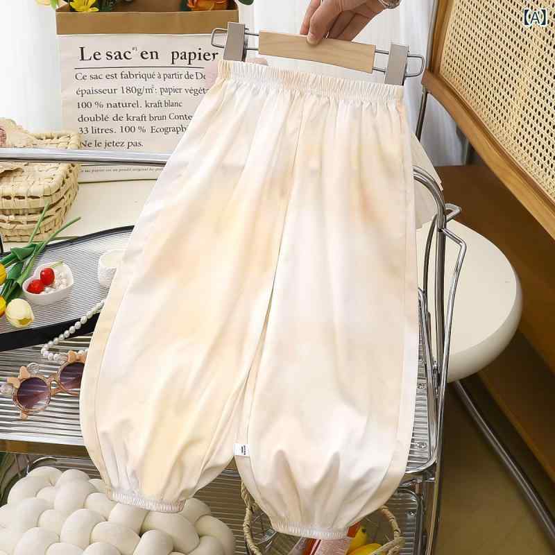 ロングパンツ キッズ 女児 ボトムス ズボン ワイドパンツ コットン素材 薄手 通気性 動きやすい ウエストゴム サルエルパンツ 夏用 子供服 ルームウェア 部屋着 普段着 公園遊び お出かけ 涼しい
