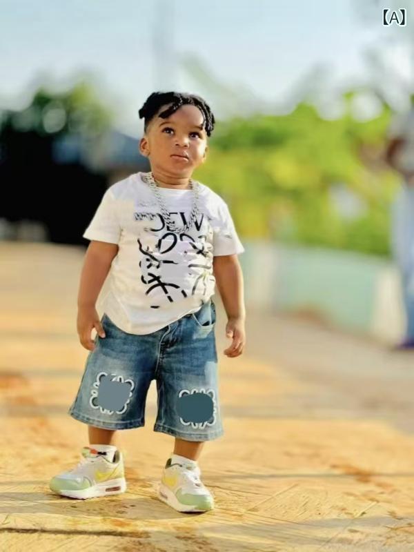 Rakuten - Tシャツ キッズ 男女兼用 コットン素材 プリント 半袖 クルーネック カットソー トップス 子供服 男の子 女の子 通学 普段着 動きやすい ゆったりシルエット 肌触り良い カジュアル 通気性抜群