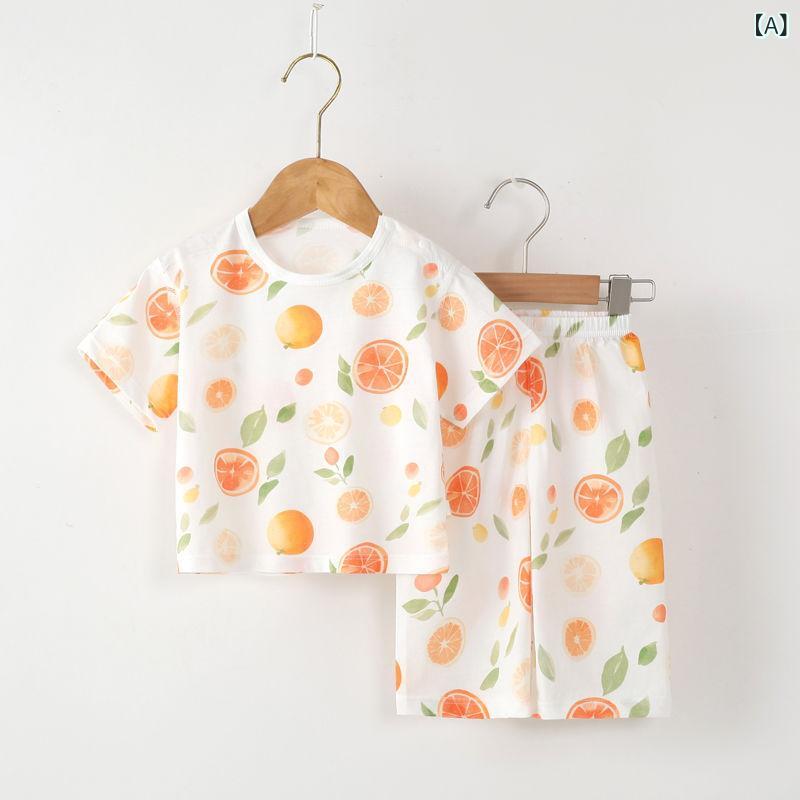 乐天商城 - パジャマ キッズ 半袖 セットアップ 子供服 綿混 薄手 ルームウェア 上下セット 男の子 女の子 夏 部屋着 寝巻き 快適肌触り 吸汗速乾 涼しい 通気性抜群 保育園 幼稚園 小学生 通園 通学 普段着 80 90 100 110 120