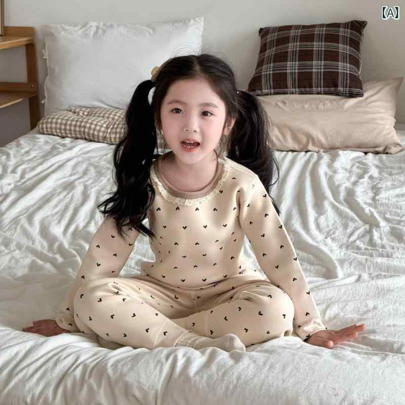 子供用インナー 男女兼用 パジャマ 上下セット コットンタッチ 吸湿保温 セットアップ 保温肌着 寝巻き 動きやすい 防寒 部屋着 長袖 キッズ インナーウェア 冬用 起毛感 伸縮性 お泊まり保育 通学