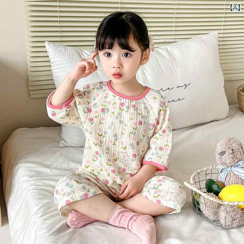 パジャマ キッズ 子供服 コットン素材 上下セット セットアップ 柔らかい 通気性 ...
