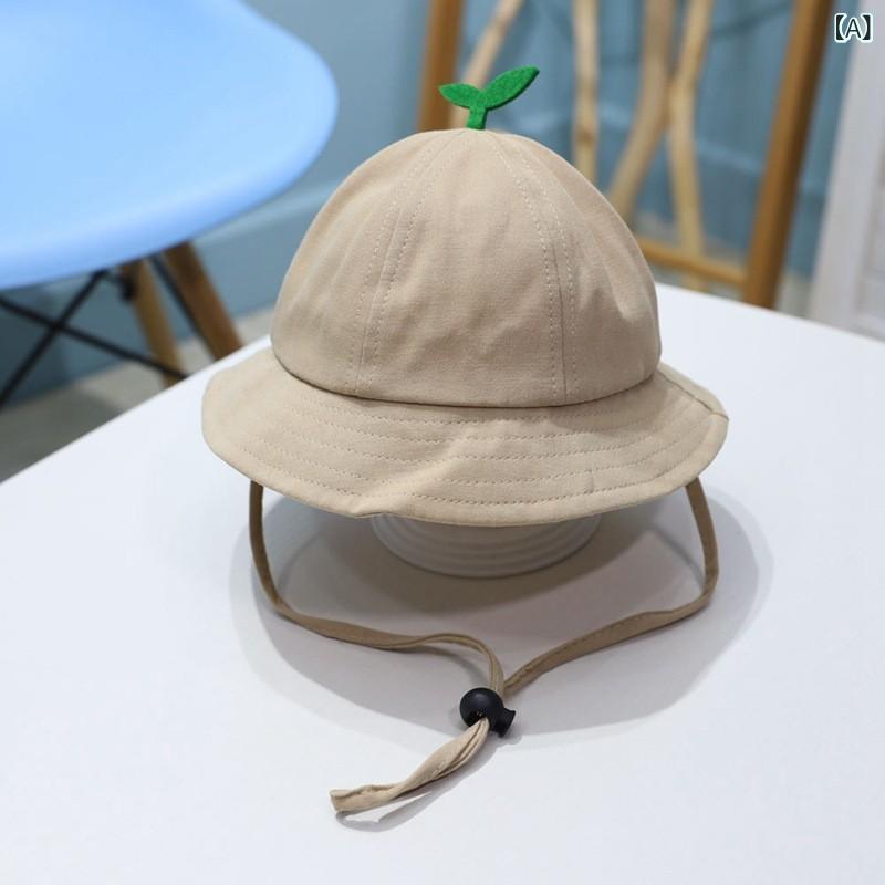 ベビーハット キッズ 帽子 春秋 薄手 日よけ帽子 男の子 女の子 サンバイザー 紫外線対策 通園 通学 お出かけ用 折りたたみ 持ち運び便利 柔らかいコットン素材 フィット感 軽量 無地 シンプル