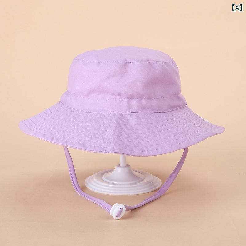 Hats - ハット キッズ 子供 帽子 つば広 日よけ帽子 男の子 女の子 UVカット 通気性 速乾 折りたたみ 調整可能 ビーチハット サファリハット アウトドア 公園遊び 外遊び 軽量 持ち運び便利 夏用