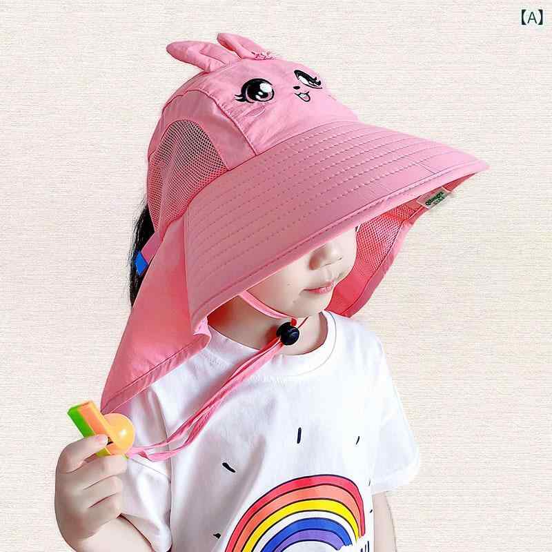ハット キッズ 子供用 日よけ帽子 つば広 ベビー UVカット サンバイザー 夏用 軽量 通気性 折りたたみ 赤ちゃん 男の子 女の子 紫外線対策 お出かけ 公園遊び ビーチ 日焼け防止 調整可能