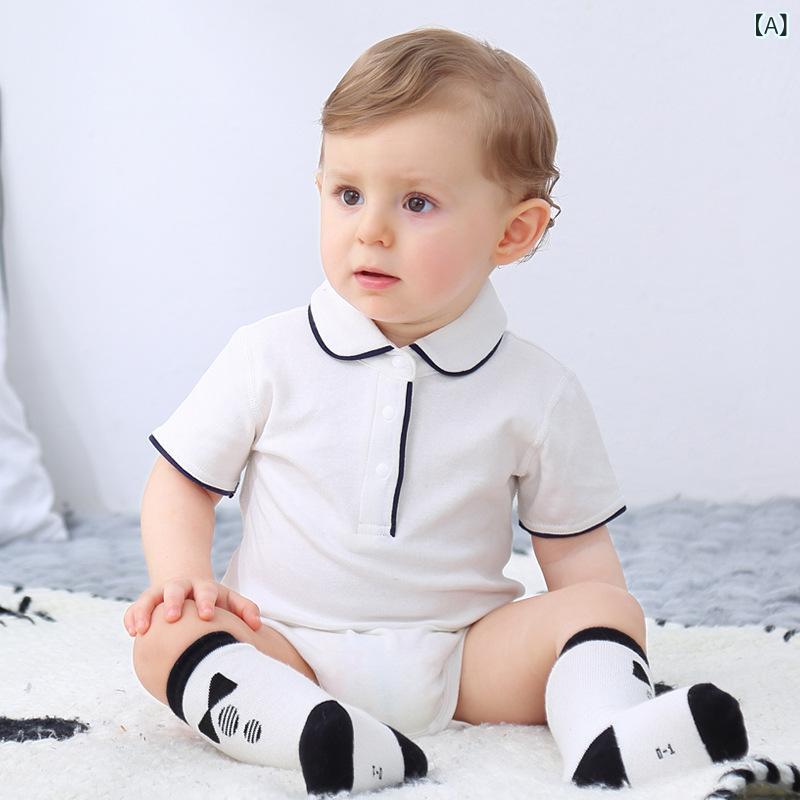 ロンパース ベビー服 男の子 半袖 夏服 赤ちゃん カバーオール 前開き 綿混素材 幼児服 新生児 短袖 通気性 動きやすい 着せやすい お出かけ 涼しい 出産祝い プレゼント ギフト 80cm 90cm