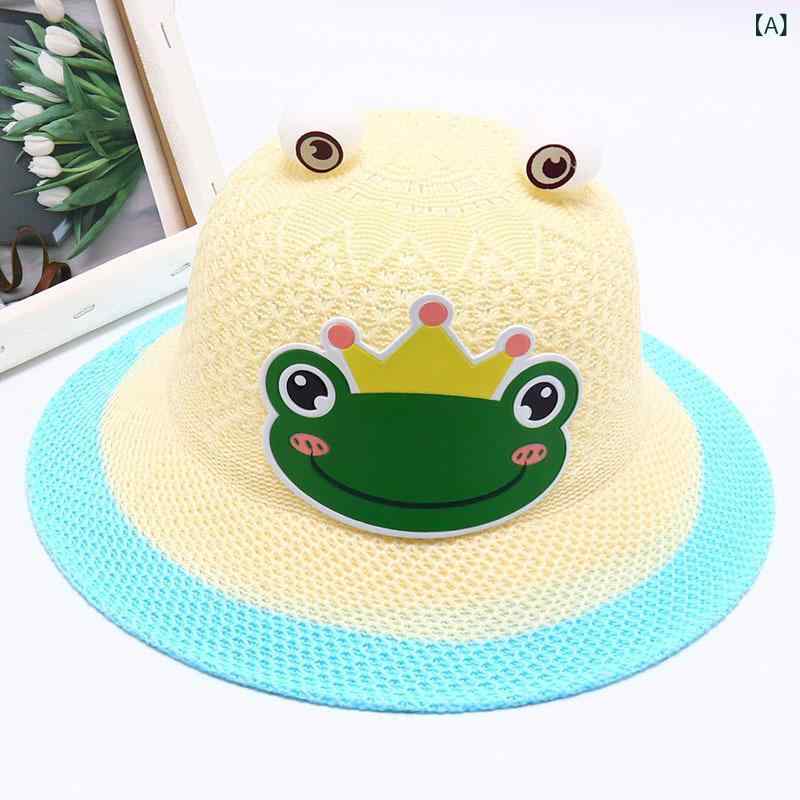 ハット キッズ 子供用帽子 麦わら帽子 日よけ帽子 春夏用 UVカット 折りたたみ可能 通気性 軽量 紫外線対策 つば広ハット 男の子 女の子 通園 通学 海水浴 ビーチ 公園遊び 快適に被れる