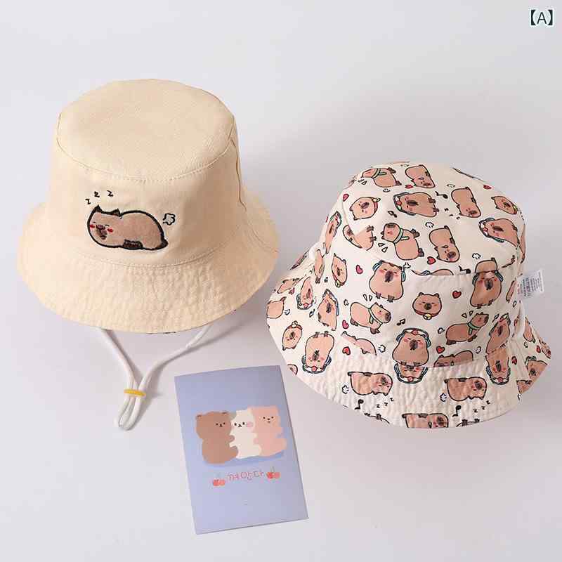 ハット キッズ 子供用 帽子 日よけ 春夏用 つば広 サンバイザー 両面使える リバー...