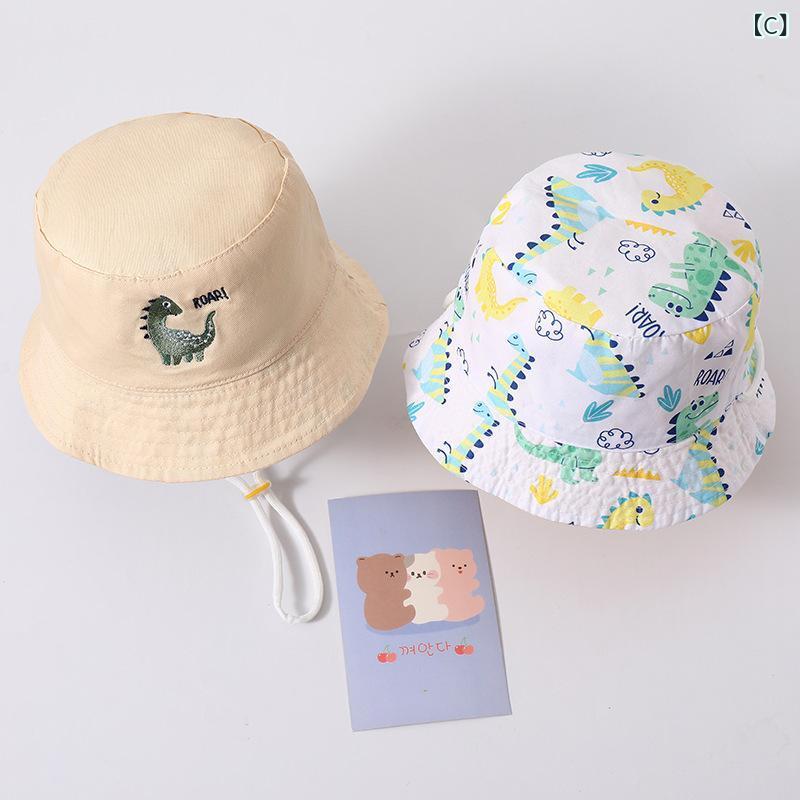 ハット キッズ 子供用 帽子 日よけ 春夏用 つば広 サンバイザー 両面使える リバー...