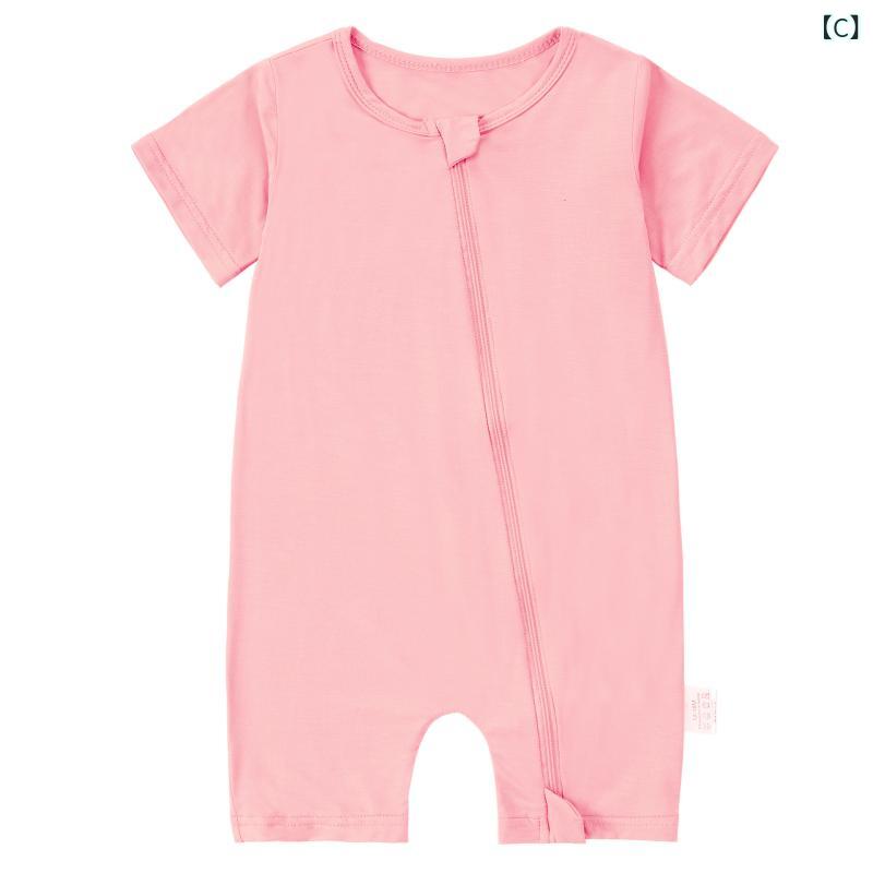 ベビー服 ロンパース コットン素材 半袖 前開き 赤ちゃん服 新生児 カバーオール ...