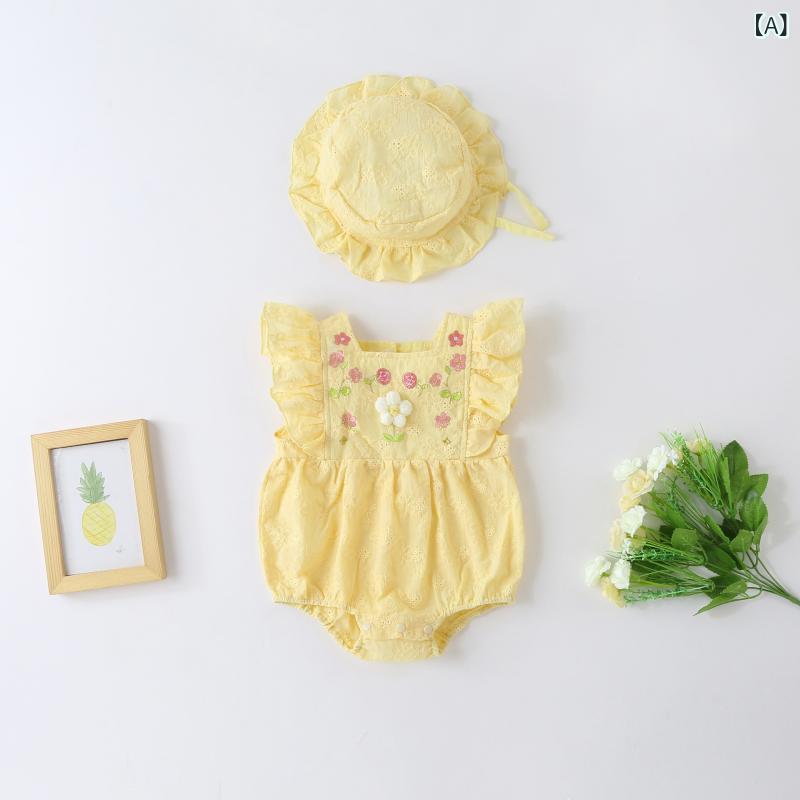 ベビー服 女の子 ロンパース 赤ちゃん 夏服 カバーオール 新生児 チュールスカート...