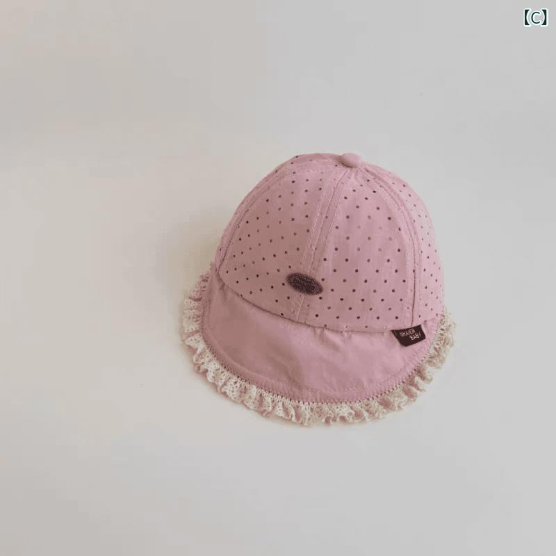 ベビー帽子 キッズ 春夏 メッシュ キャップ 赤ちゃん UVカット 日よけ帽子 通気性 ...