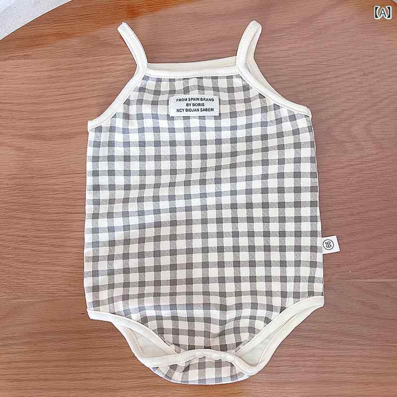 ベビーロンパース 赤ちゃん 夏用 ノースリーブ カバーオール コットン素材 サロペット風 赤ちゃん服 前開き ボタン仕様 着脱簡単 通気性抜群 保育園着 外出着 部屋着 男の子 女の子 出産祝い プレゼント