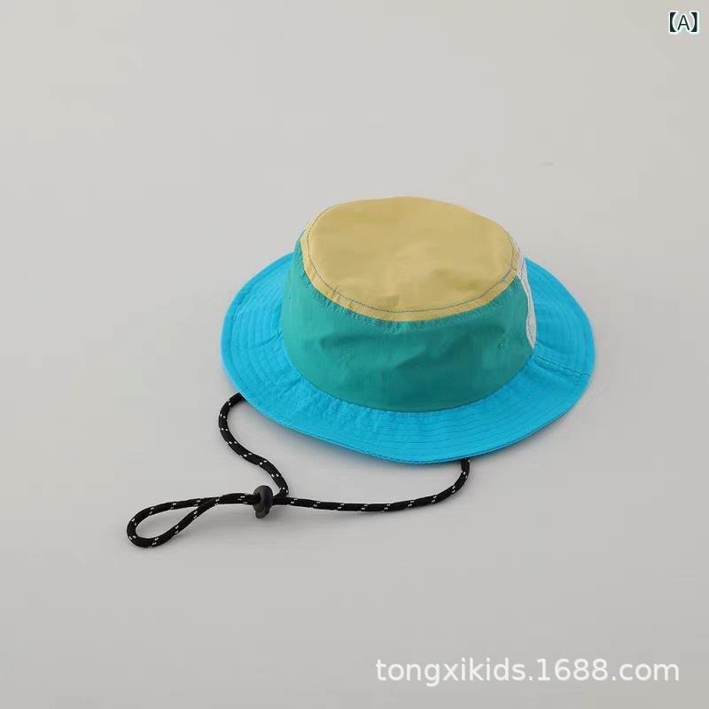 ハット キッズ 子供用 帽子 日よけ サンハット アウトドア 紫外線対策 男の子 女の子 漁師帽 おしゃれ かわいい 折りたたみ 持ち運び便利 通気性 快適 遠足 公園遊び お出かけ 春夏 通気性の良い素材 柔らかい