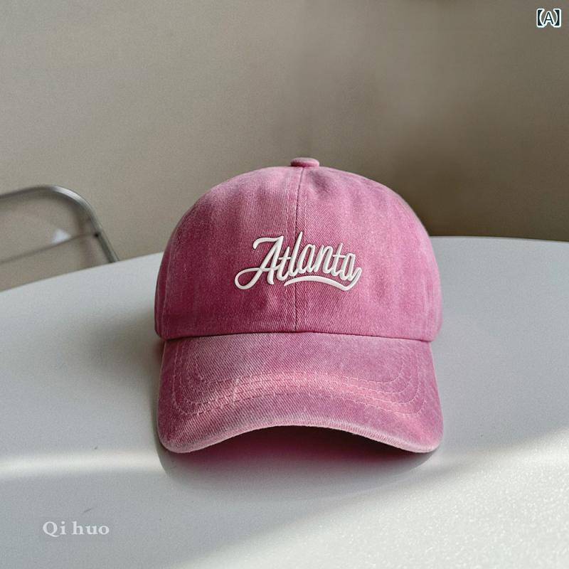 キャップ キッズ メンズ レディース ベースボールキャップ 洗い加工 ヴィンテージ...