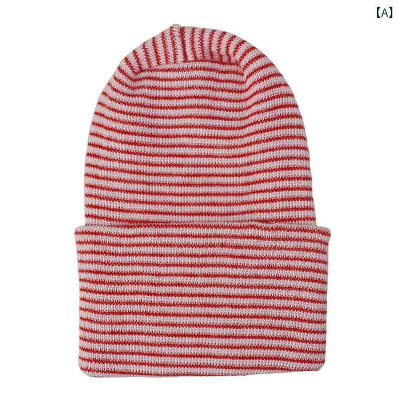 Hats - ベビー帽子 ベビー 秋冬 ニット帽 赤ちゃん 帽子 暖かい 防寒 柔らかい 伸縮性 ニットキャップ 出産祝い ギフト 寒さ対策 子供用 冬用 お出かけ 防風 かわいい おしゃれ シンプル 無地 厚手 贈り物