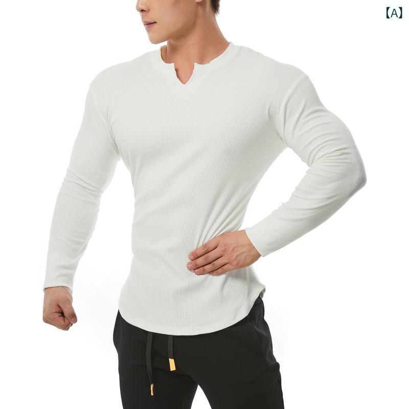 長袖Tシャツ メンズ 無地 クルーネック カットソー ロンT トップス 綿混素材 リブ裾 丸裾 カジュアル インナー 普段着 アウトドア スポーツ 通学 通勤 重ね着しやすい 伸縮性 長袖Tシャツ
