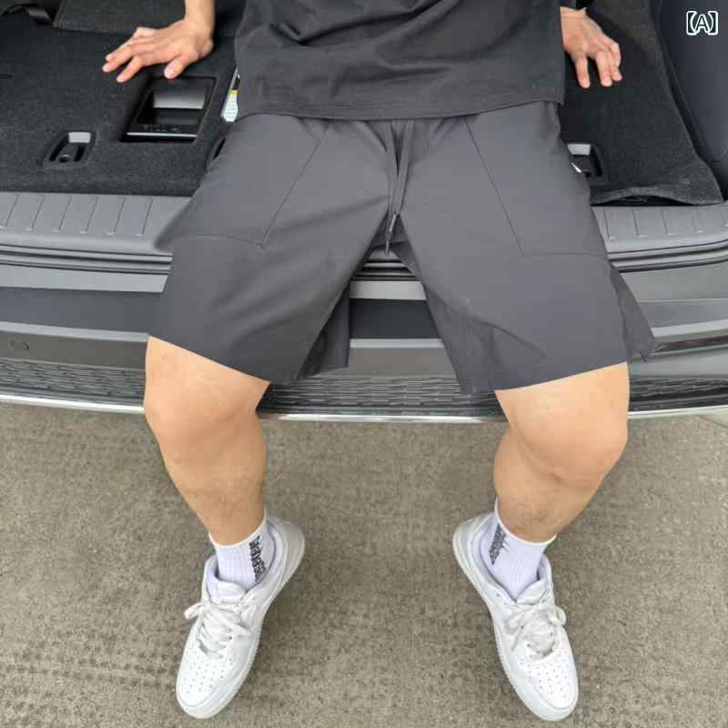 樂天商城 - ショートパンツ メンズ 速乾 伸縮性 ストレッチ ハーフパンツ 通気性 短パン ボトムス アウトドア フィットネス スポーツウェア 吸汗 軽量 動きやすい 陸上 ジム 運動着 夏用 カジュアル トレーニングパンツ