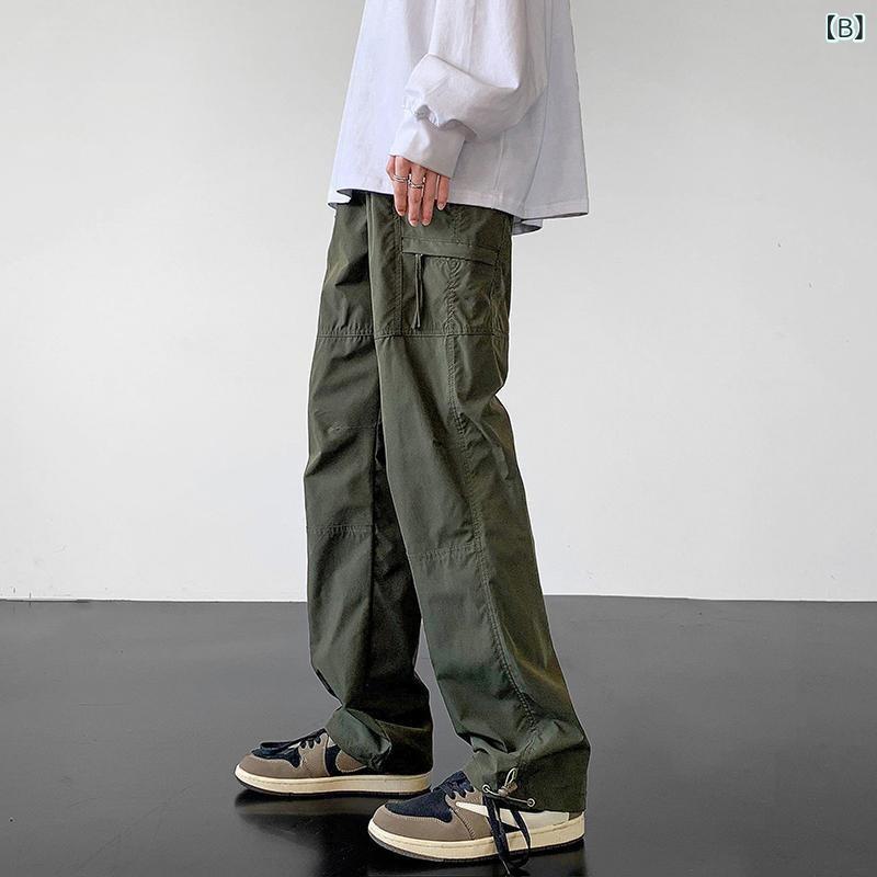 ロングパンツ メンズ 速干 アウトドアパンツ カーゴパンツ 春秋 スポーツウェア 登...