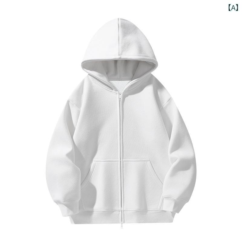 パーカー レディース メンズ ジップアップ スウェット コットン素材 フード付き 長袖 厚手 ゆったり ロゴ入り 無地 羽織り 通学 通勤 防寒対策 動きやすい 部屋着 秋服 冬服 お出かけ シンプル