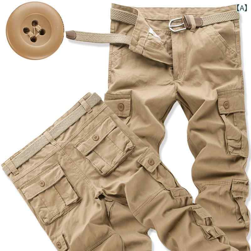 カーゴパンツ メンズ 迷彩 ワイドパンツ ロングパンツ ミリタリーパンツ ストレー...
