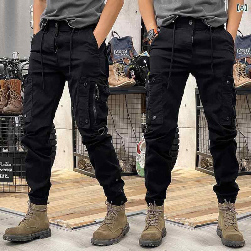 カーゴパンツ メンズ ロングパンツ ワイドパンツ ミリタリーパンツ ワークパンツ ...