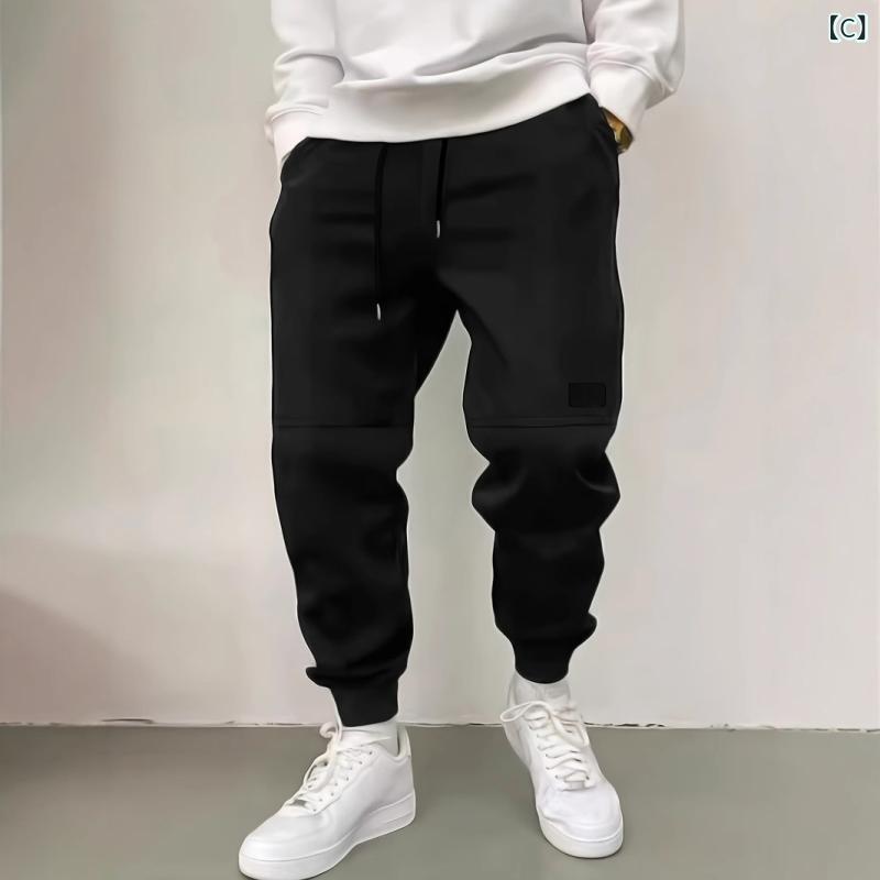 ジョガーパンツ メンズ スウェットパンツ 無地 ズボン イージーパンツ 長ズボン ジ...