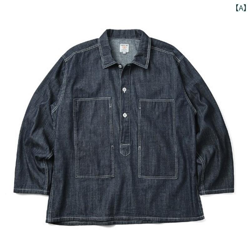 ジャケット メンズ ヴィンテージ風 デニムジャケット ミリタリー風 ブルゾン ジッ...