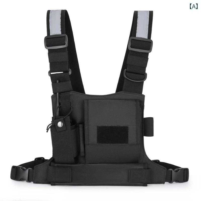 ボディバッグ メンズ チェストバッグ ワークベスト型 バックパック 多機能 戦術的 リュックサック 大容量 多ポケット 収納しやすい アウトドア キャンプ サバゲー 通勤 通学 丈夫 耐久性