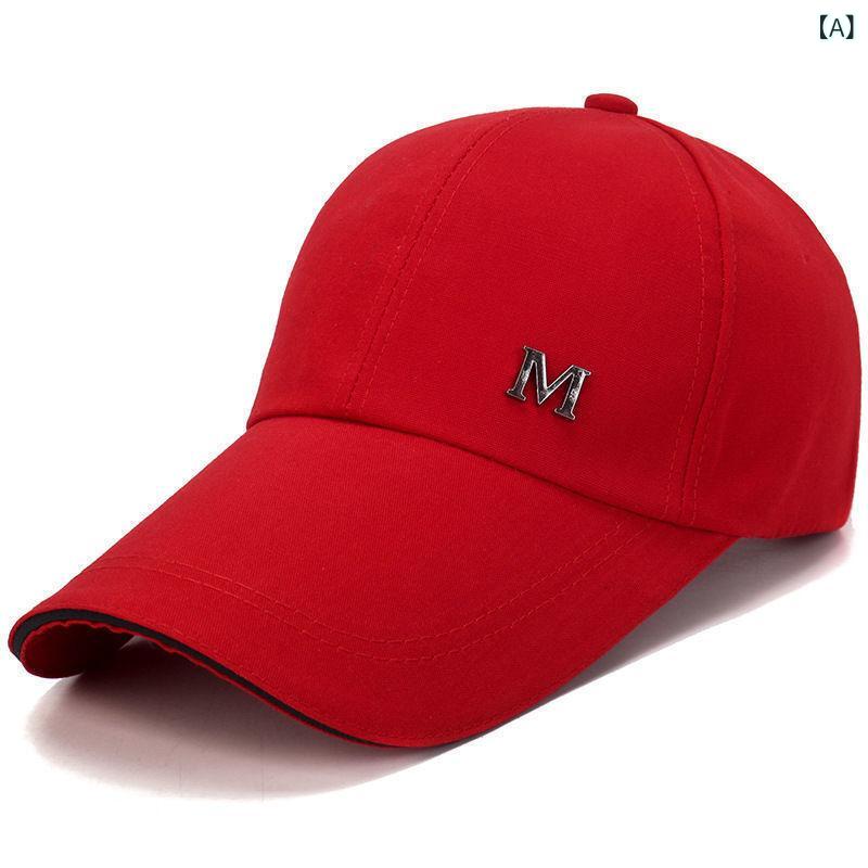Wear - キャップ メンズ 帽子 春秋 紫外線対策 遮光 日よけ アウトドア 散歩 釣り スポーツ 運動 軽い 使いやすい 野球帽 通気性 ゴルフ スポーツ観戦 カジュアル 無地 丈夫な作りで型崩れしにくい日差しをしっかり防ぐ定番のベースボールキャップ