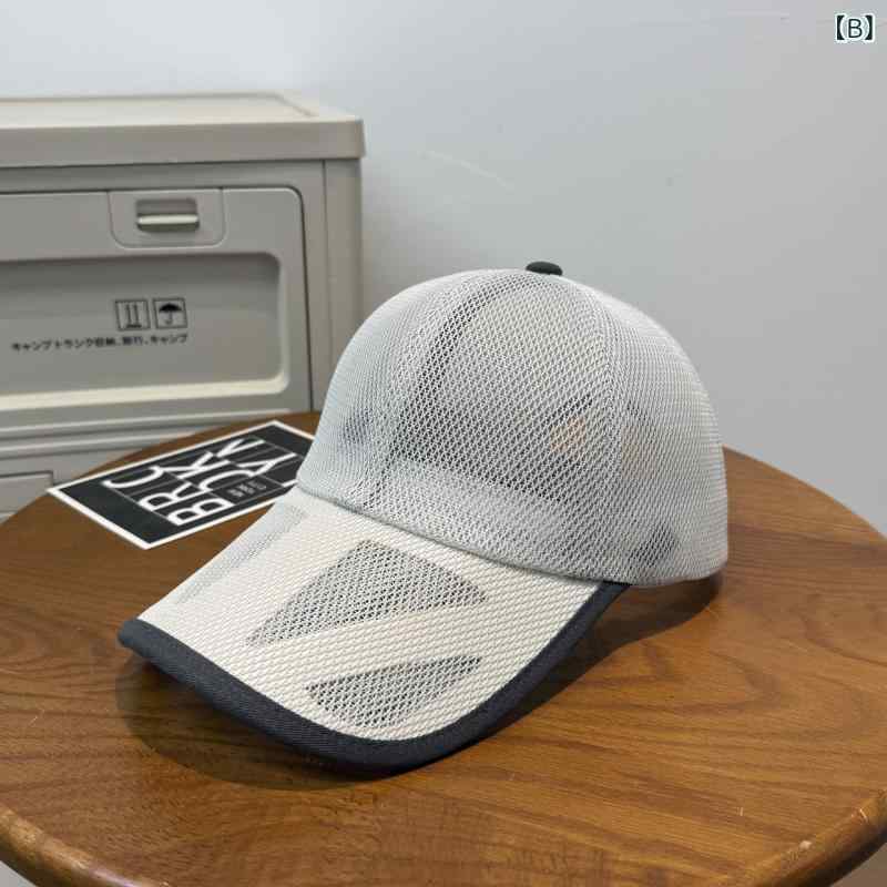 ハット メンズ 棒球帽 キャップ 春夏用 遮光 メッシュ素材 通気性抜群 アウトドア ...