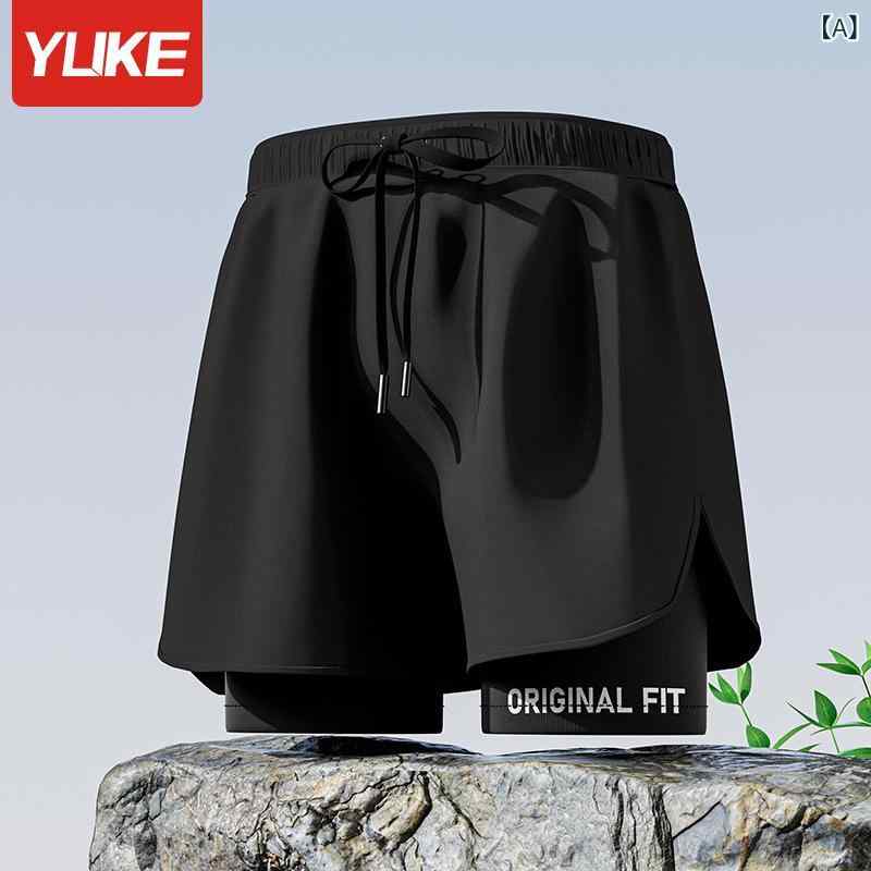Men's Swimwear Set: Boxer Shorts (5/8 length), Suitable for Competitive Swimming, Fitness, Simple Design, Plain, Water-repellent, Quick-drying, Easy to Move In, Sports, Beach, Pool, Practice, Training, Swimming, Comfortable Fit, Surf Shorts