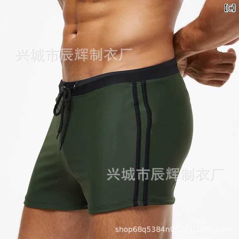 kbox楽天市場店のメンズ水着 メンズ 海水パンツ 競泳水着 フィットネス水着 ボクサーパンツ 無地 紐付き 速乾 ストレッチ素材 動きやすい 温泉 プール 海 スポーツ用 アウトドア 伸縮性 大きいサイズ サーフパンツ｜アングル3