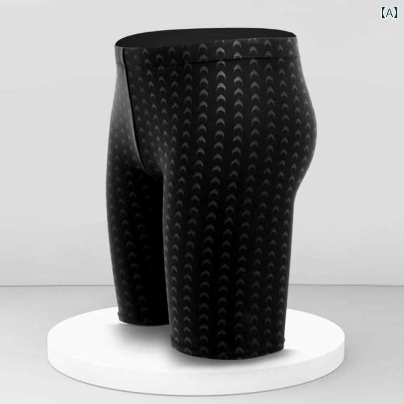 樂天商城 - メンズ 水着 競泳用 5分丈 ボックス型 フィットネス ハーフパンツ スパッツ型 撥水加工 速乾 ストレッチ素材 動きやすい 大会 練習用 水泳用品 スイムウェア ブラック 無地 シンプル 競技用