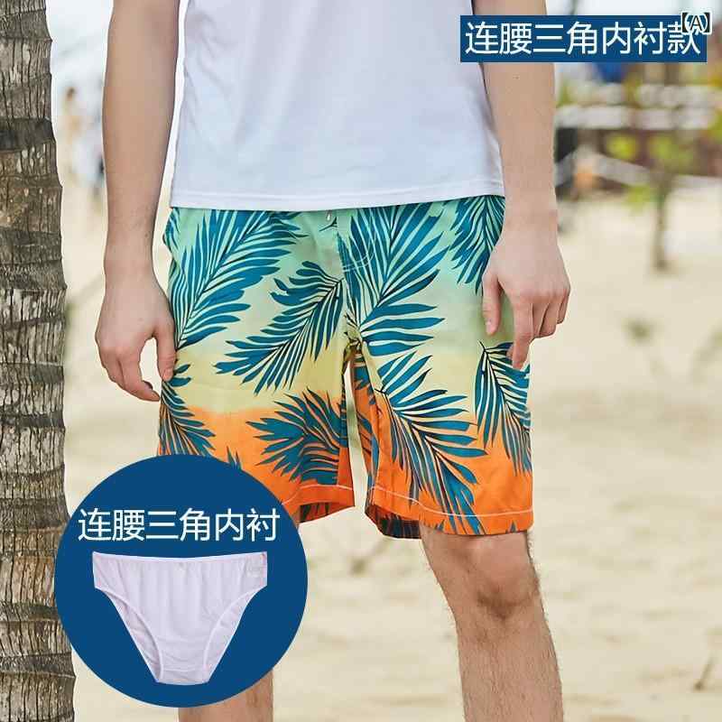 Swimwear - サーフパンツ 男女兼用 ペア 水着 速干 ショートパンツ ハーフパンツ 短パン 海パン ビーチパンツ ボトムス スイムウェア 海水浴 プール サーフィン 動きやすい アウトドア ルームウェア 撥水