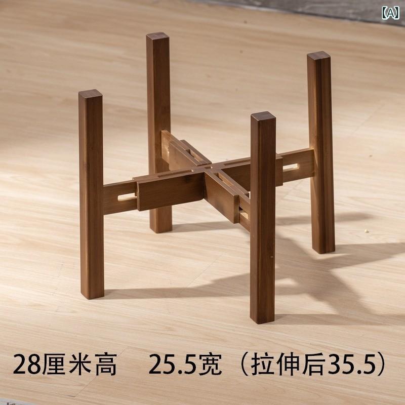 Rakuten - フラワースタンド 木製 鉢置き台 おしゃれ 園芸ラック キャスター付き 伸縮式 可動式 鉢植え棚 観葉植物 収納ラック ガーデニングスタンド 室内 ベランダ 移動しやすい 組立簡単 安定性 収納上手 園芸用品