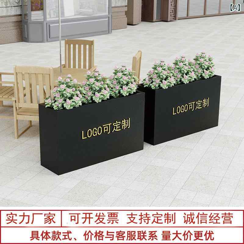 プランター鉄製長方形大型植木鉢丈夫...