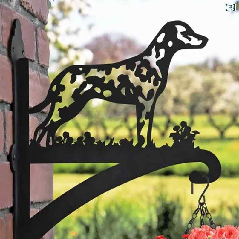 ハンギングバスケット 園芸用品 フラワースタンド 吊り下げ式 アイアン製 壁掛けタ...