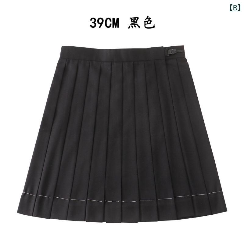 プリーツスカート レディース 制服 無地 ハイウエスト ミニ丈 膝丈 スクールスカート ボトムス 学生服 JK コスプレ 衣装 学園祭 イベント 通学 動きやすい シンプル スタイルアップ 毎日使いやすい