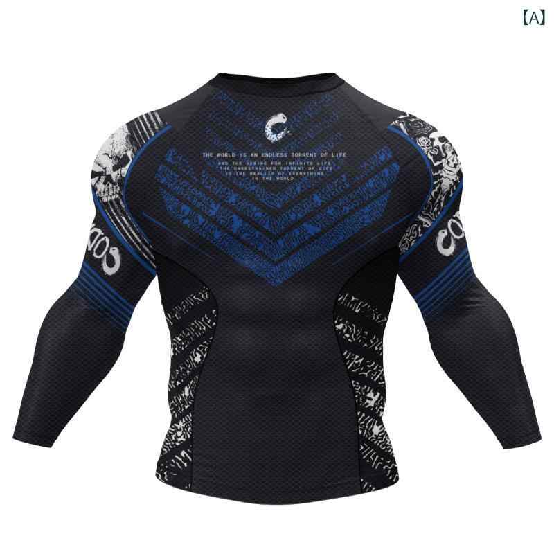 Tシャツ メンズ 長袖 スポーツウェア コンプレッションインナー 速乾 吸汗性 フィットネス ランニング トレーニングウェア UVカット ストレッチ素材 動きやすい 伸縮性 通気性 ジム ワークアウト