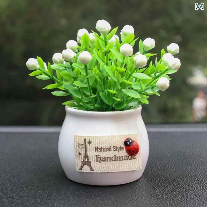 造花 観葉植物 吉祥果 盆栽 卓上 インテリア 飾り リアルな質感 癒し 玄関 リビング デスク オフィス おしゃれ ディスプレイ アートフラワー 枯れにくい グリーン 装飾用 ギフト プレゼント 車載 香水座 香薫膏 空間演出