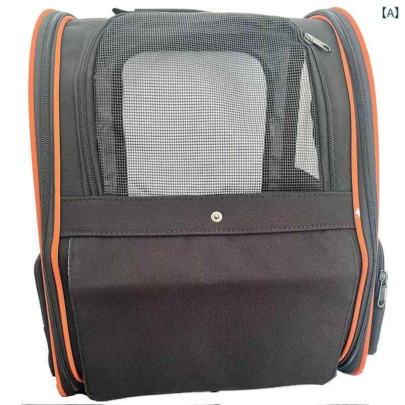 Knapsack Carrier - ペットキャリーバッグ 猫 犬 ペットリュック 拡張可能 大容量 軽量 通気性 折りたたみ式 小型犬 ペットキャリー キャリーリュック 猫用 犬用 キャリーバッグ お出かけ 通院 散歩 防災 旅行 折り畳み 収納便利