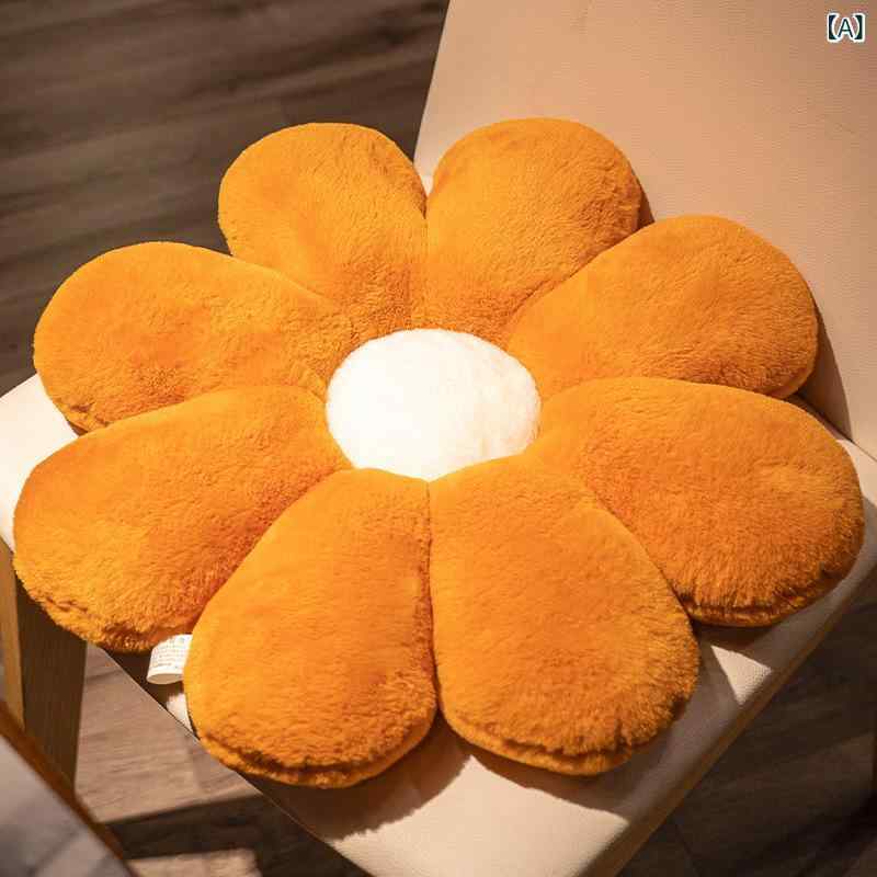 乐天商城 - クッション 花形 レディース フラワー型 座布団 ソファ背当て 枕 抱き枕 柔らかい素材 リビング装飾 部屋作り おしゃれ 癒し プレゼント 北欧 かわいい 丸型 厚手 ボリューム感 お昼寝 快適肌触り 収納しやすい 飾り物 ベッドサイド