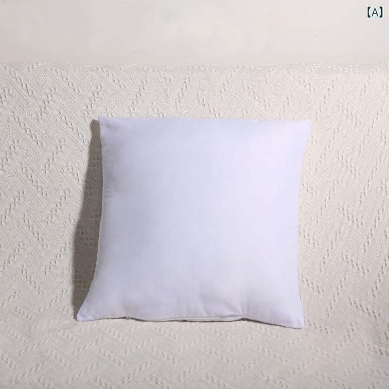 枕 クッション ヌード枕 中身 45×45cm 羽毛タッチ ふんわり 高反発 ホテル仕様 洗える ソファ用 背当て 弾力性 形状記憶 ヘタリにくい 復元力 快適使い心地 ボリューム感 通気性 柔らかい ヌードクッション