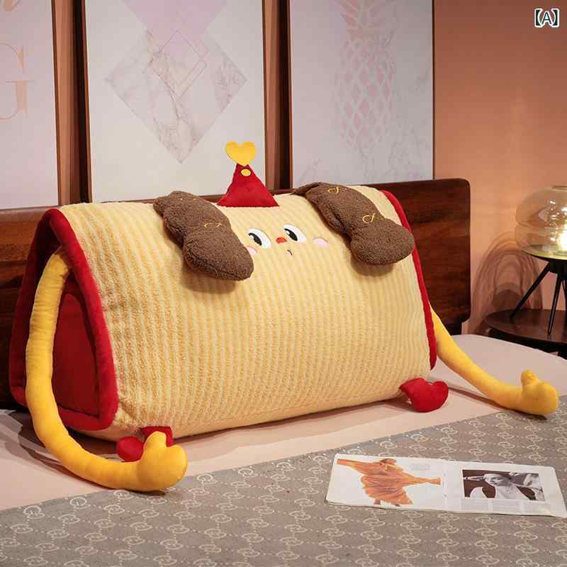 三角クッション レディース 背もたれクッション クッション 三角枕 枕 ロング 長方形 ベッドサイド ソファ 椅子用 腰当て 抱き枕 ぬいぐるみ 昼寝 読書用 まくら クッションカバー 洗える 取り外し可能 収納しやすい