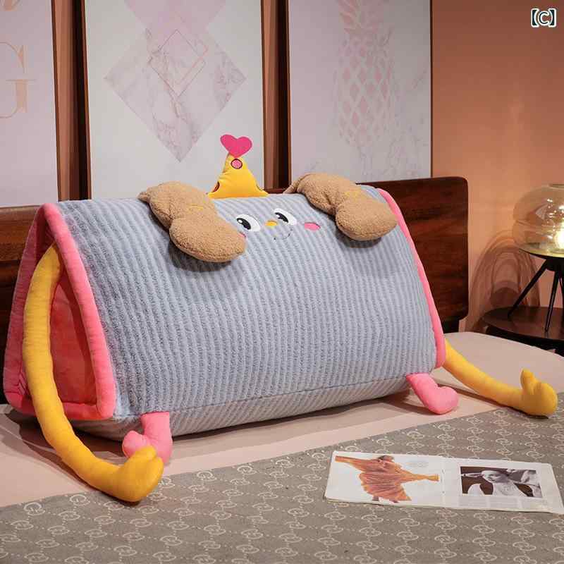 三角クッション レディース 背もたれクッション クッション 三角枕 枕 ロング 長方形 ベッドサイド ソファ 椅子用 腰当て 抱き枕 ぬいぐるみ 昼寝 読書用 まくら クッションカバー 洗える 取り外し可能 収納しやすい kbox-10303190 kbox楽天市場店 サンプル画像3